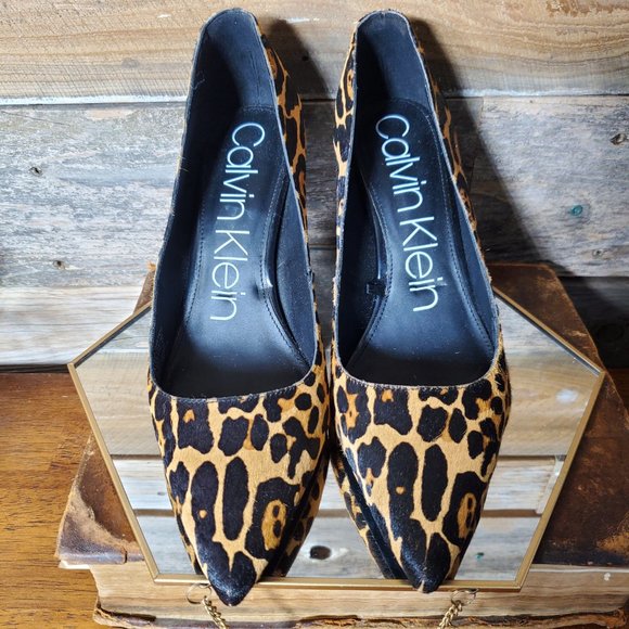 Calvin Klein Women's Leopard / Jaguar/ Cheetah Pumps - Size 10 - Picture 9 of 9